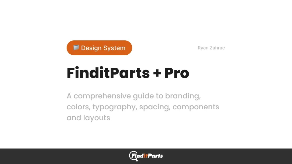 FinditParts Design System Cover Image
