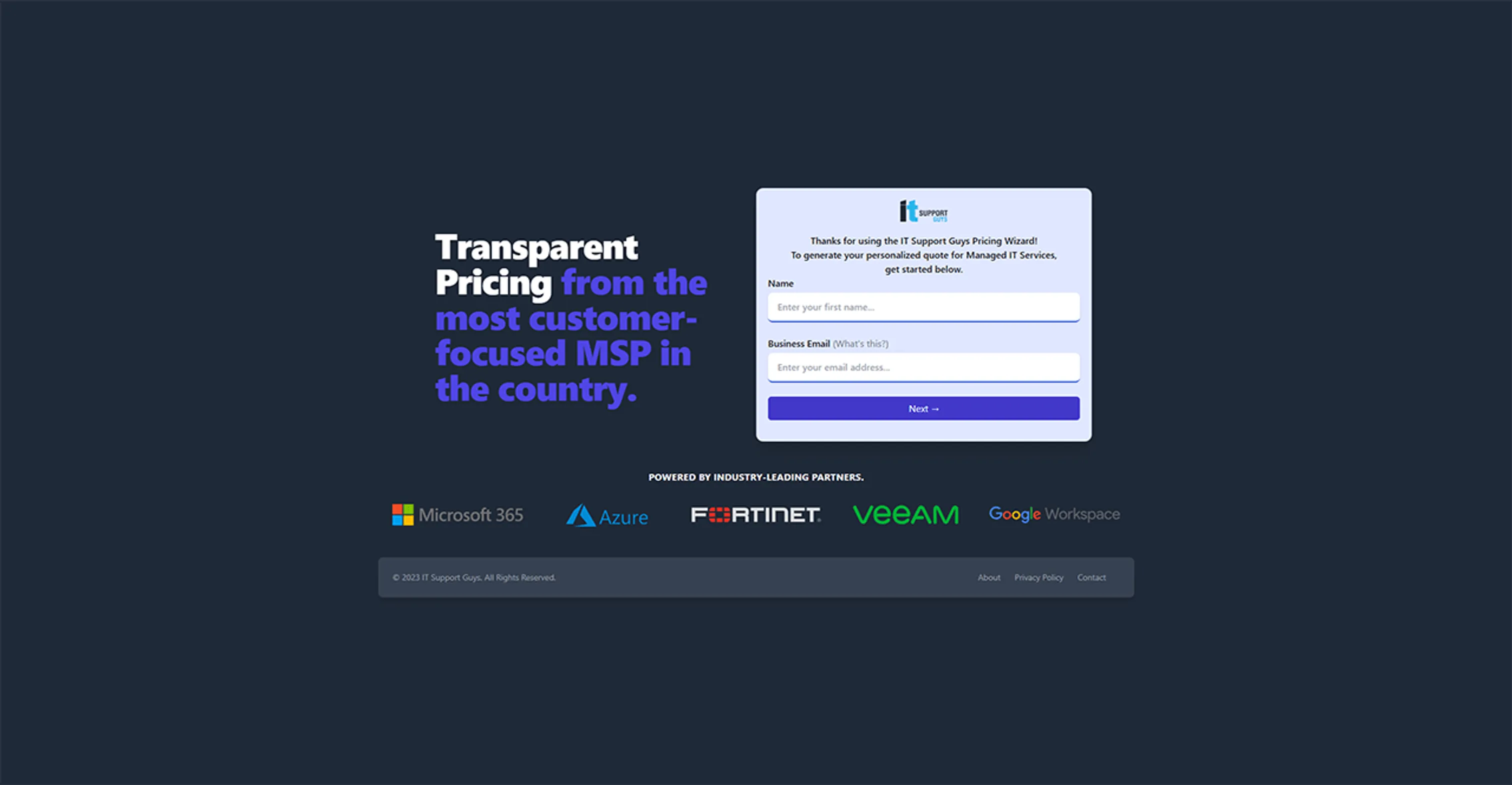 Project QT: Transparent MSP Pricing